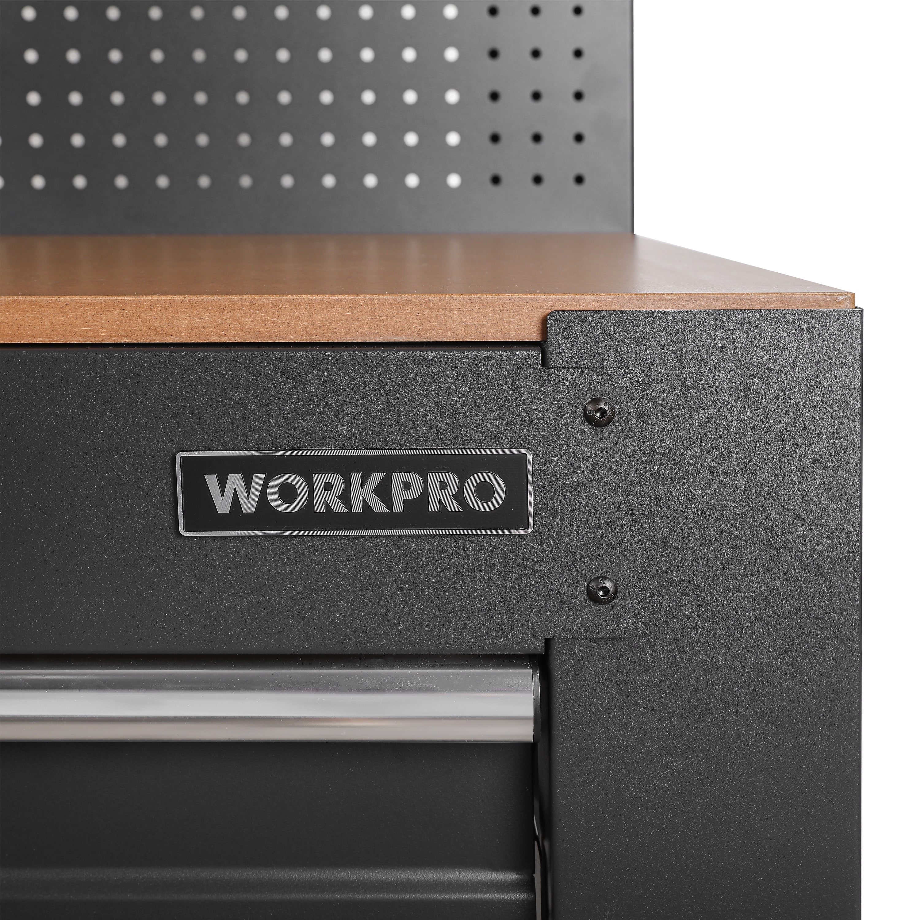 Workpro 45-in Multipurpose Workbench with LED Light & Power Strip, Steel
