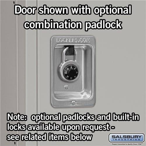Salsbury Industries 18-53168gy-a 18x22 Wide Triple Tier Standard Metal Locker - 1 Wide - 6 Feet High - 18 Inches Deep - Gray - A