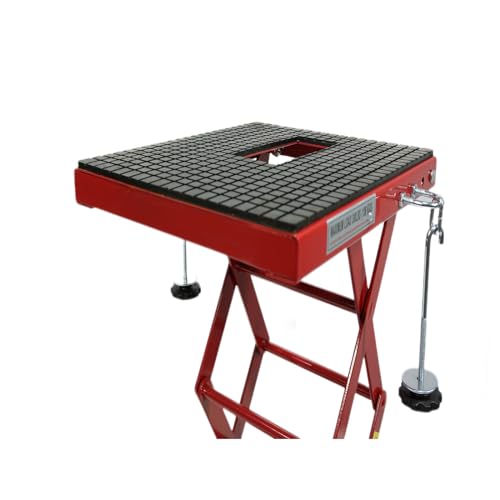 Hydraulic Motorcycle Lift Jack, GARVEE 300 LBS Capacity Steel ATV Lift Stand Hoist, Portable Motorcycle Bike ATV UTV Lift Table Jack Hoist Stand