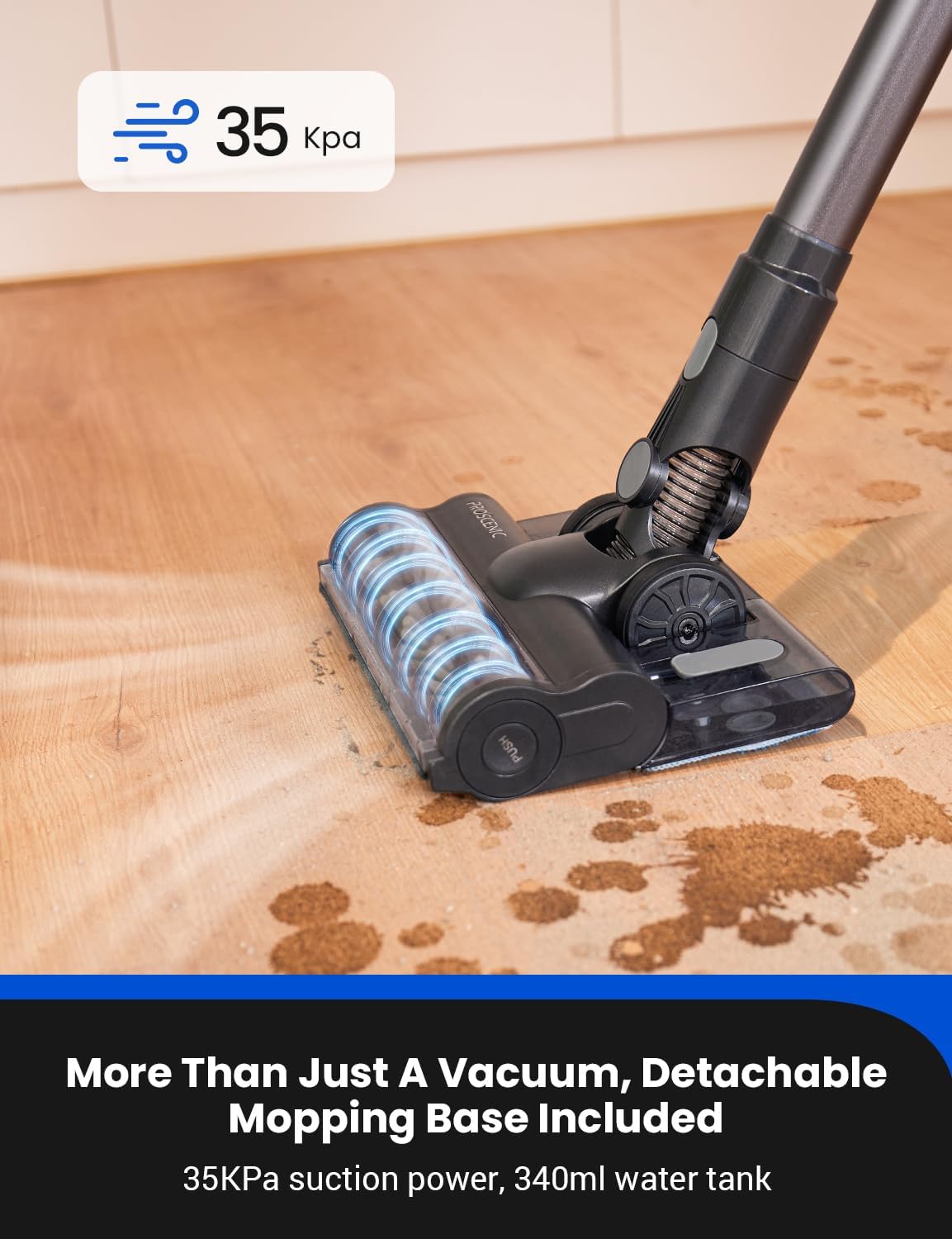 Proscenic Vacuum Cleaners for Home, P11 Mopping Wet Dry Cordless Vacuum and Mop Combo All in one
