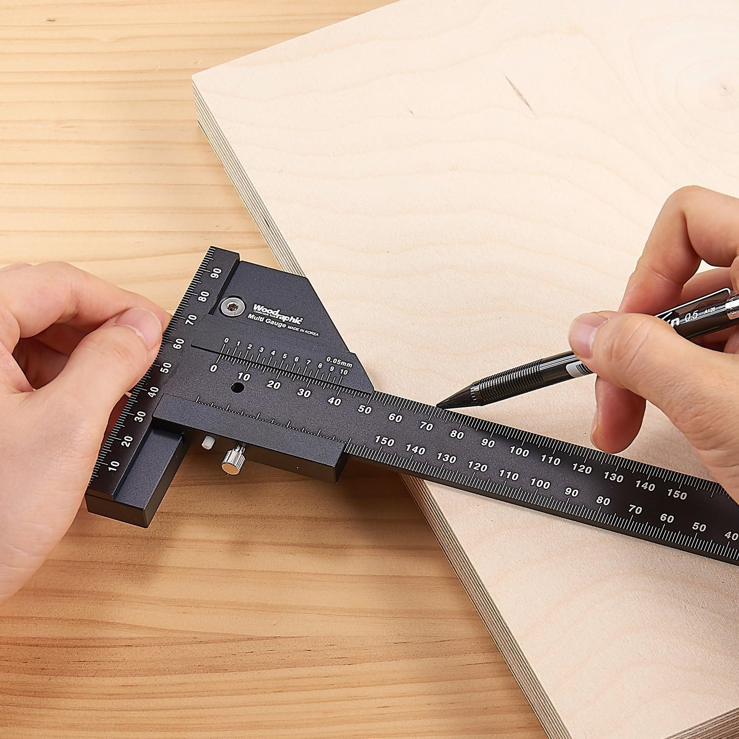 Woodraphic Professional Dual Function Scriber Gauge for Measuring and Marking