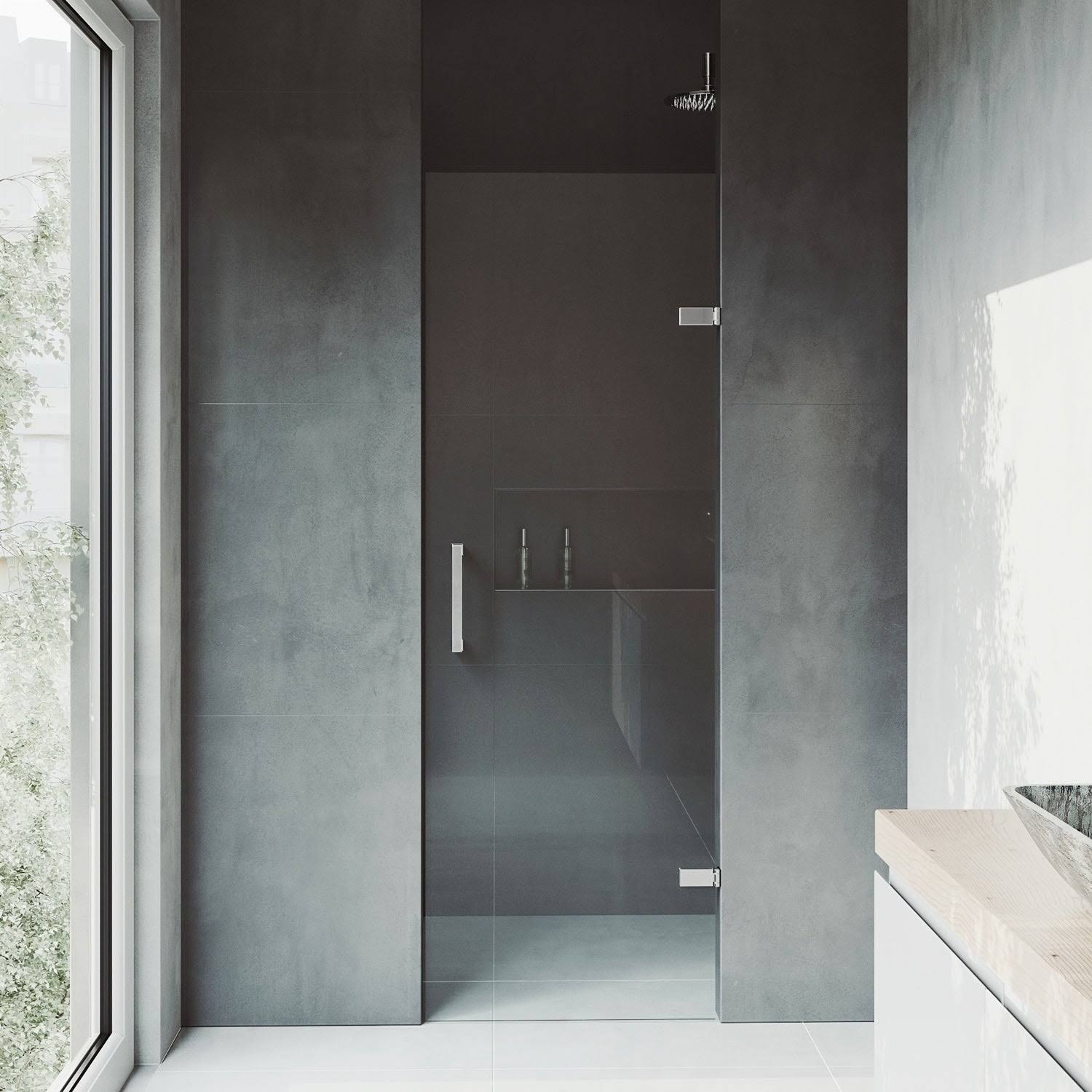 Vigo VG6072CHCL28 Clear Glass/Chrome Soho 28x22 Frameless Shower Door