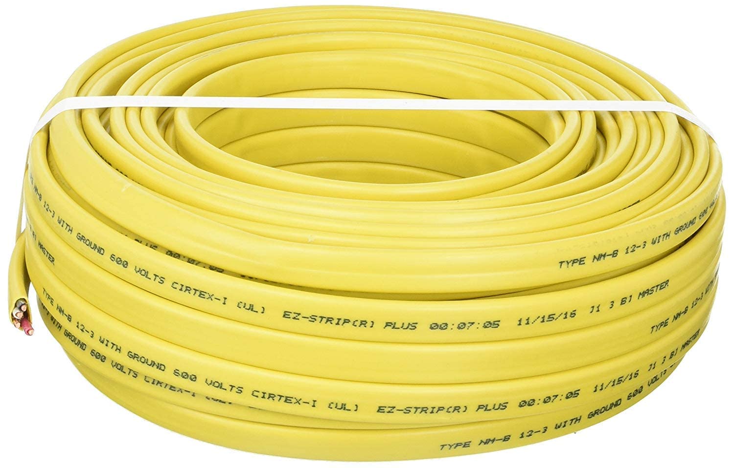 12/2 NM-B, Non-Metallic, Sheathed Cable, Residential Indoor Wire, Equivalent to Romex (100FT Cut) - Curated Treasures Market