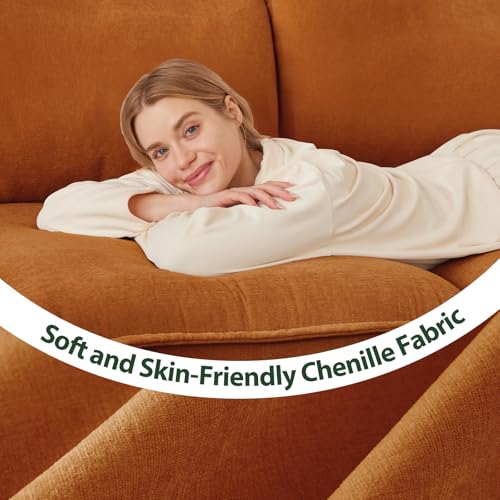 Cloud Couch Sectional for Living Room L Shaped Couch Modular Sectional Sofa Chenille Fabric for Apartment Ivory Beige