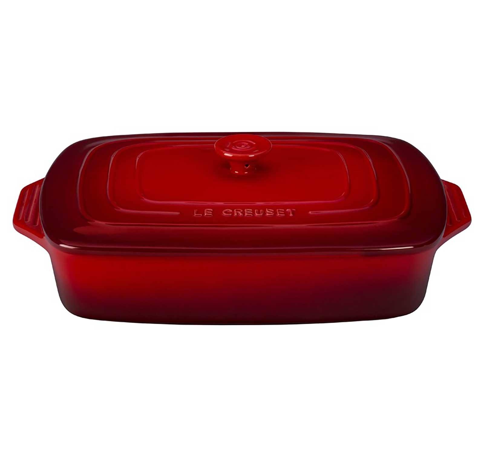 Le Creuset 3.5 qt. Covered Rectangular Casserole (Cerise)