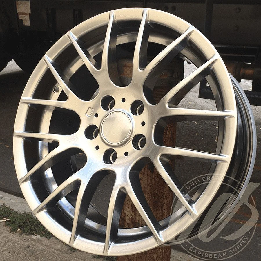 NEW 18 inch x 8 Alloy Wheels Rims Bolt Pattern 5x120 Hyper Silver +35 offset Set of 4