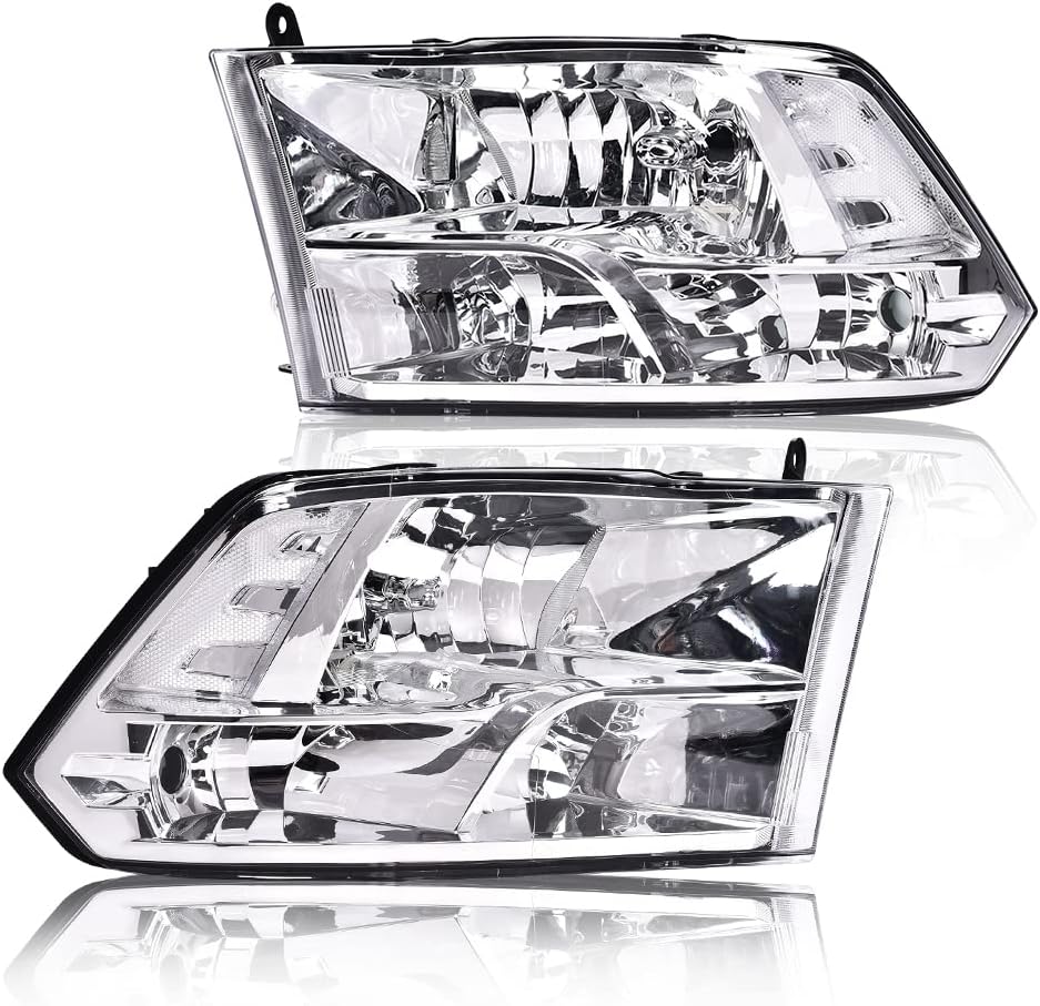 CNNELL Headlights Compatible with Dodge Ram 1500 2009 2010/Dodge Ram 2500 3500 10/Dodge Ram 1500 2500 3500 4500 5500 2011 2012 2013 2014 2015 2016