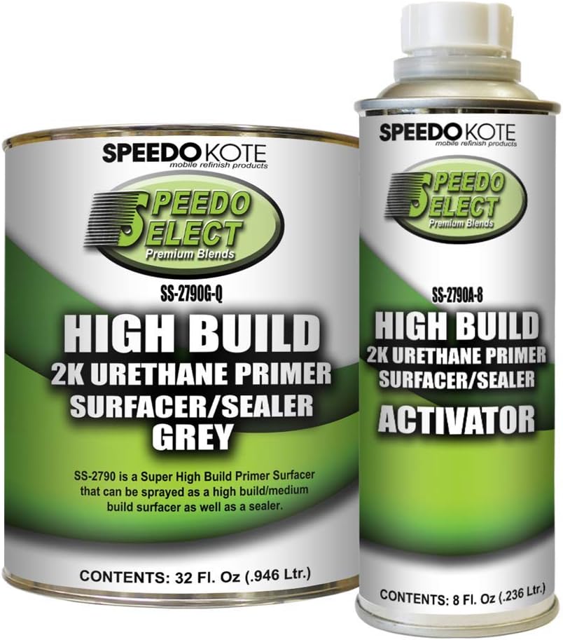SS-2790G-Q/SS-2790A-8 Super Fill High Build Primer GRAY Pack of 2
