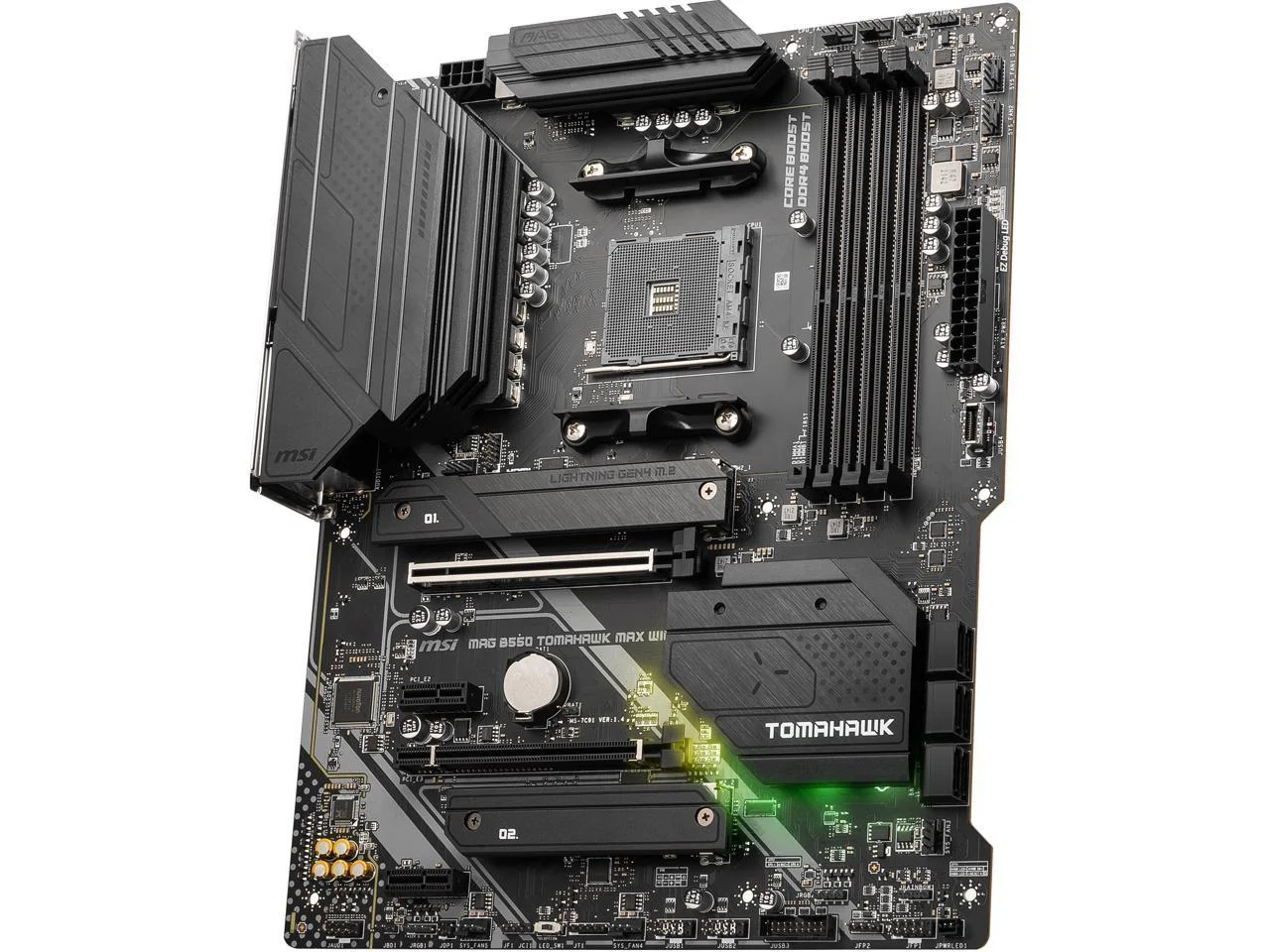 MSI MAG B550 Tomahawk MAX WiFi Gaming Motherboard (AMD AM4, DDR4, PCIe 4.0, SATA 6Gb/s, M.2, USB 3.2 Gen 2, HDMI/DP, ATX, Wi-Fi 6E