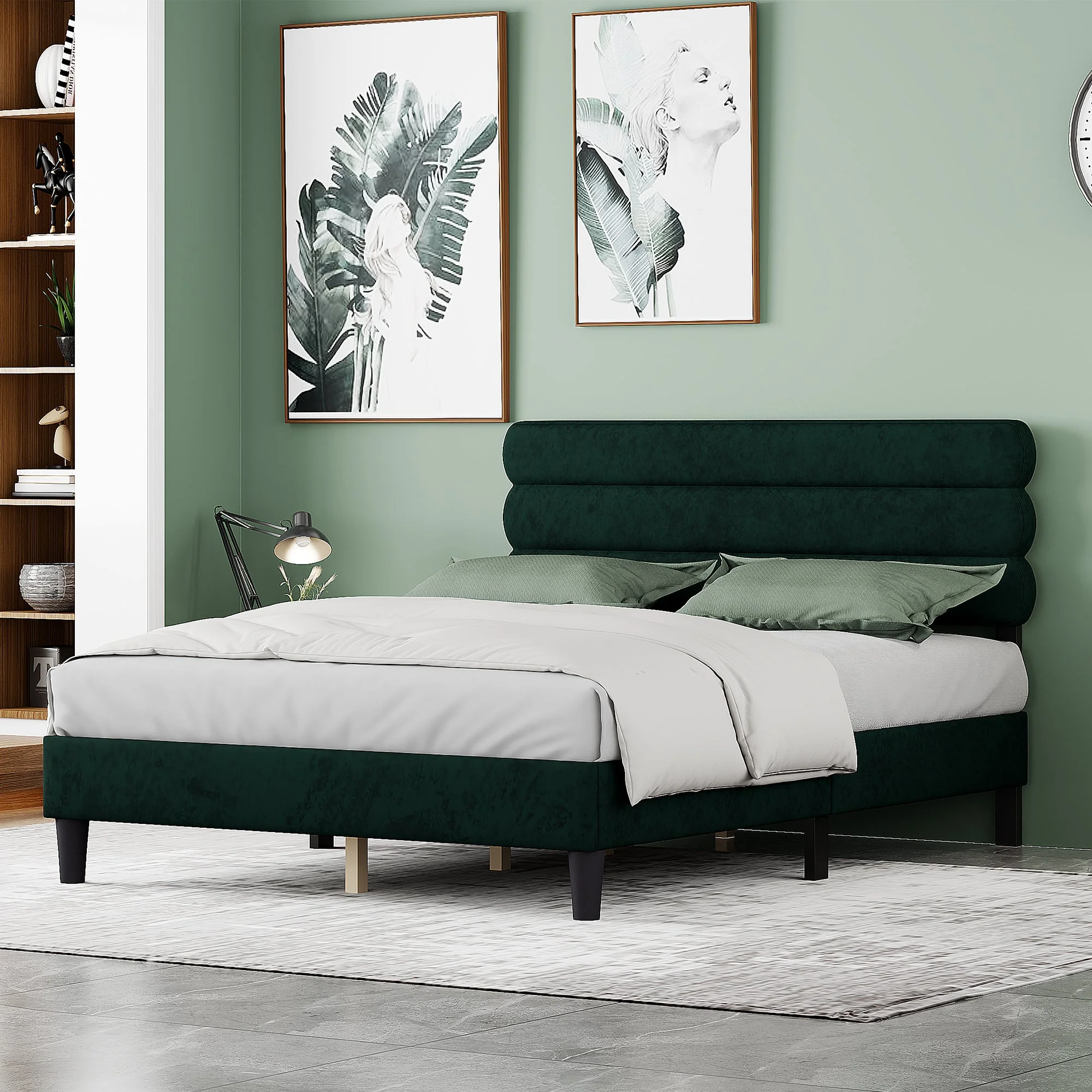 Wee Queen Size Bed Frame  - Green