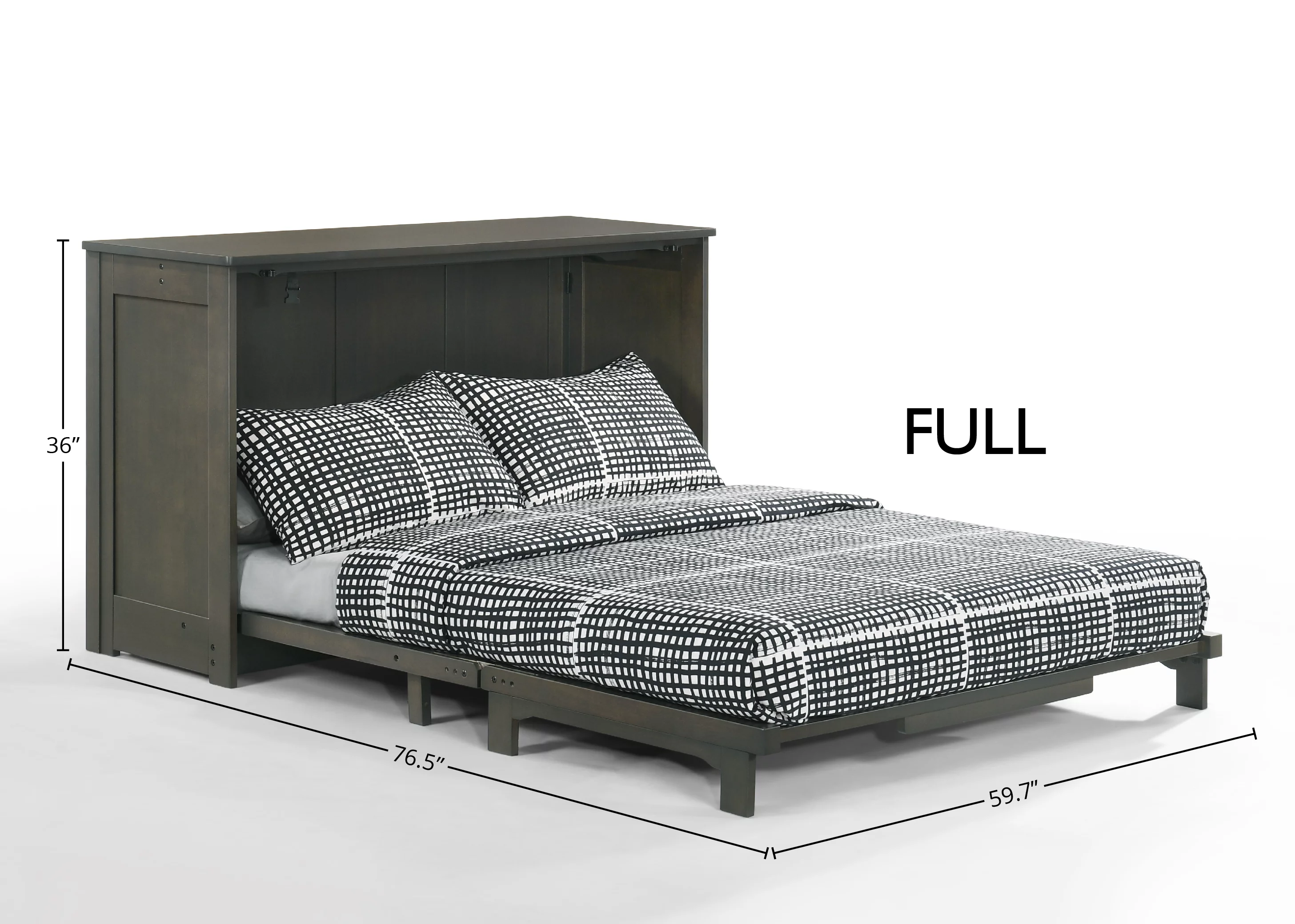 Orion Full Murphy Cabinet - Stonewash
