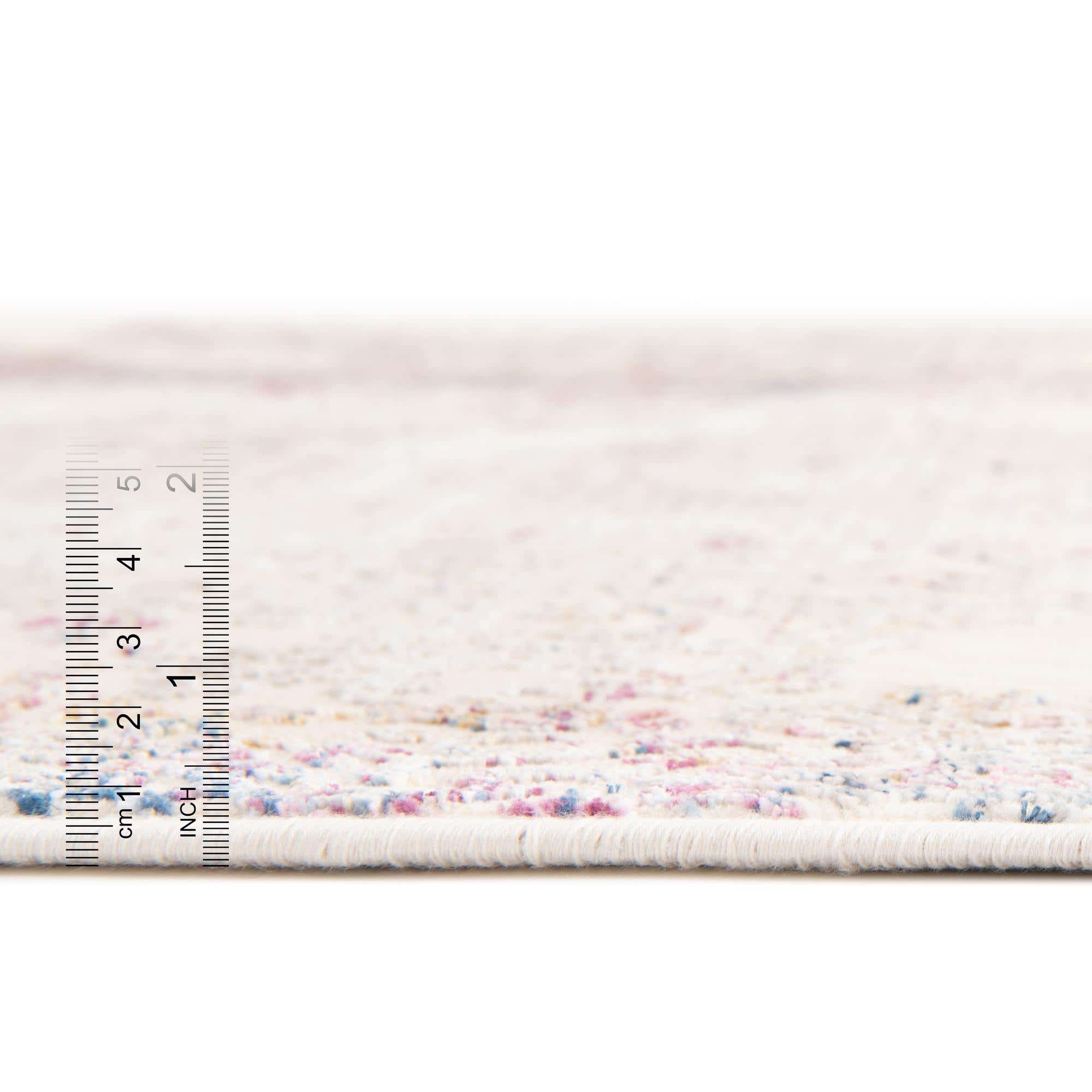 Rugs.com Deepa Collection Rug – 9' x 12' Ivory Medium Rug Perfect For Living Rooms, Large Dining Rooms, Open Floorplans
