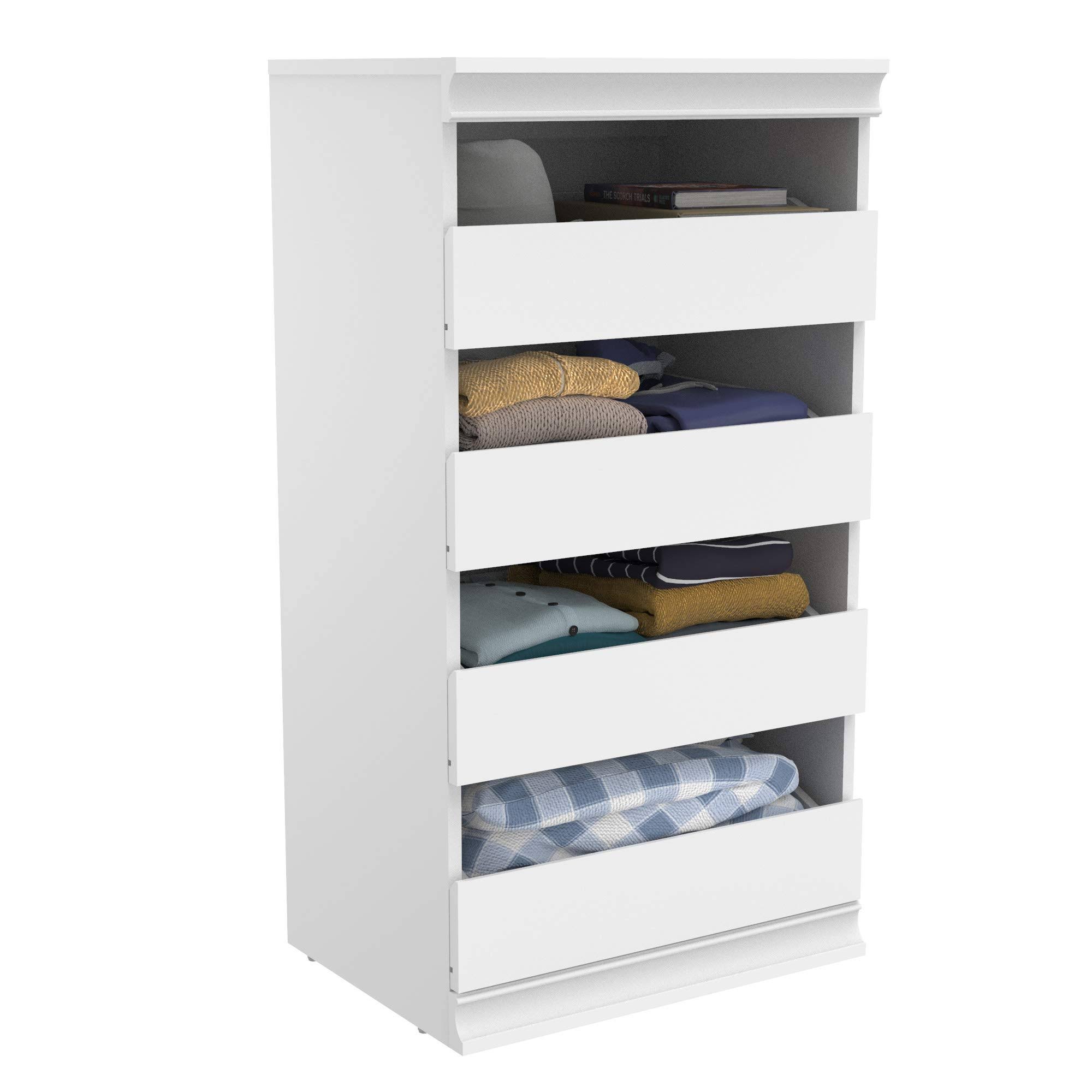 ClosetMaid 4561 Modular Closet Storage Stackable Unit with 4-Drawers White