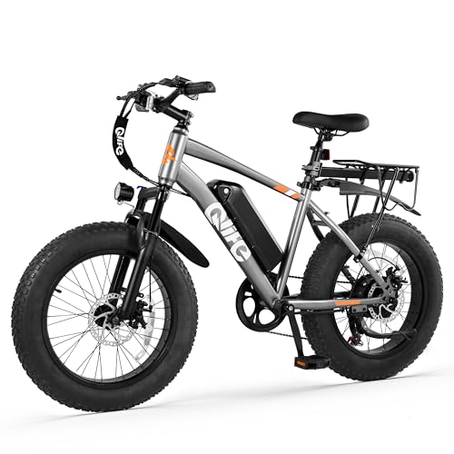 Racer Fat tire Electric Bike for Adults - 28MPH Mountain Ebike with Peak 1200W Brushless Motor, 499Wh Removable Battery