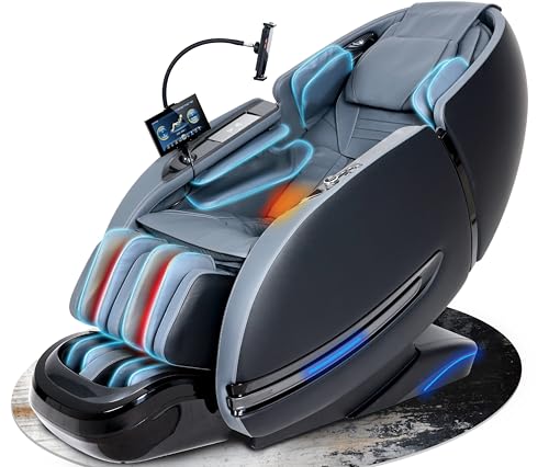 Massage Chair Full Body, 2025 Zero Gravity SL-Track Shiatsu Massage Recliner Chairs with 12 Auto Modes, Foot Rollers, Waist & Calf Heating