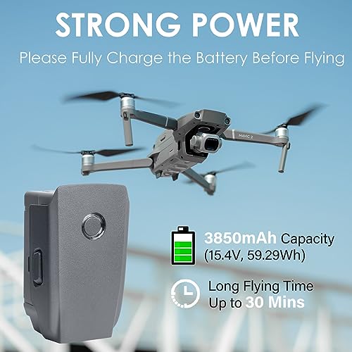 2 Pack Mavic Pro Battery, FB1-3830mAh-11.4V Intelligent Flight Replacement Batteries for DJI Mavic 1 Pro