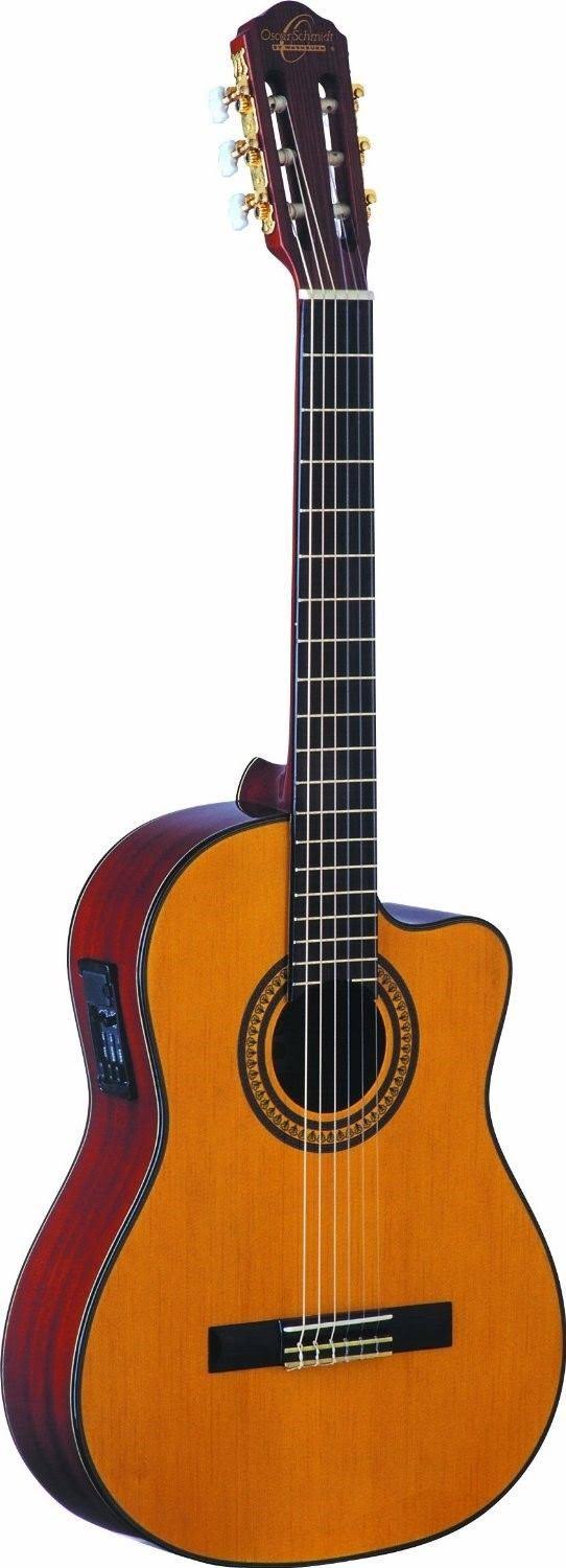 Oscar Schmidt OC11CE Cutaway Acoustic-Electric Classical Natural