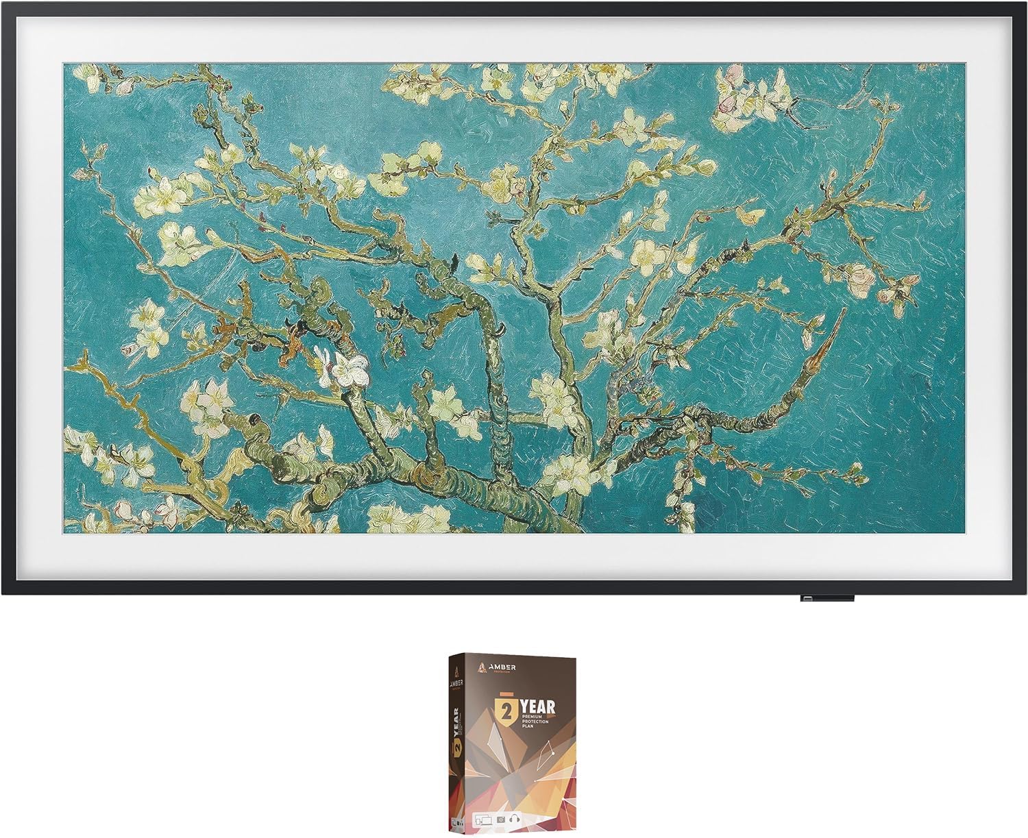 SAMSUNG QN32LS03CBFXZA 32 Inch The Frame QLED Smart TV with Art Mode with an Additional 2 Year Extended Amber Protection (2023)
