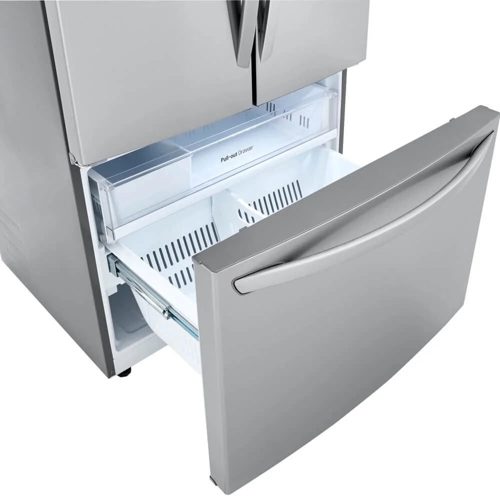 LG 23 cu.ft. Counter Depth French Door Refrigerator - Stainless Steel