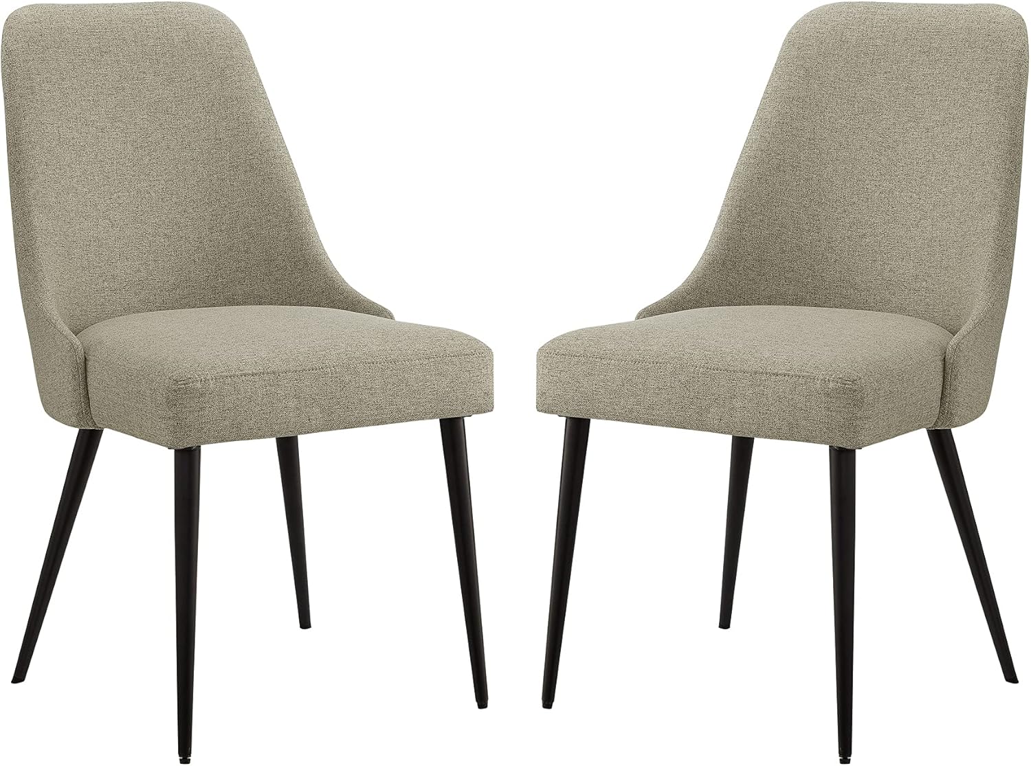 Ball & Cast Kitchen Dining Chair 19W x 22.75D x 35.25H Beige Set of 2