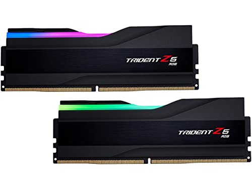 G.SKILL Trident Z5 RGB Series (Intel XMP 3.0) DDR5 RAM 64GB (2x32GB) 6000MT/s CL30-40-40-96 1.40V Desktop Computer Memory UDIMM
