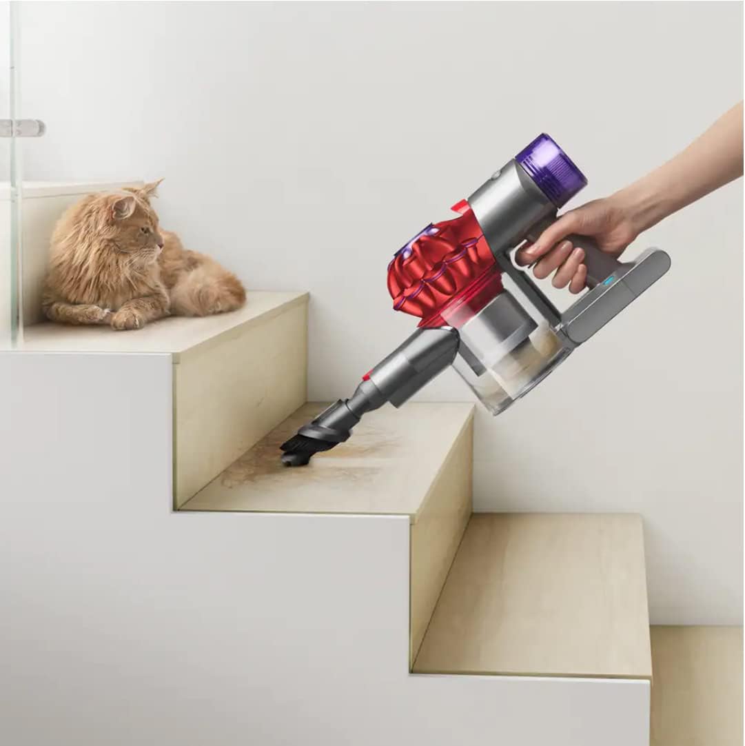 Dyson V8 Origin HEPA Cordless Vacuum Cleaner Red/Iron (Renewed)