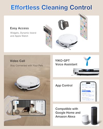 ECOVACS DEEBOT T50 MAX PRO Omni Robot Vacuum and Mop, 18,500Pa Suction, 18mm Auto-Lift, ZeroTangle &TruEdge 2.0, AIVI 3.0 Obstacle Avoidance