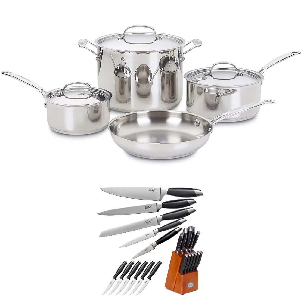 Cuisinart 77-7P1 Chef's Classic 7-Piece Cookware Pot and Pan Set