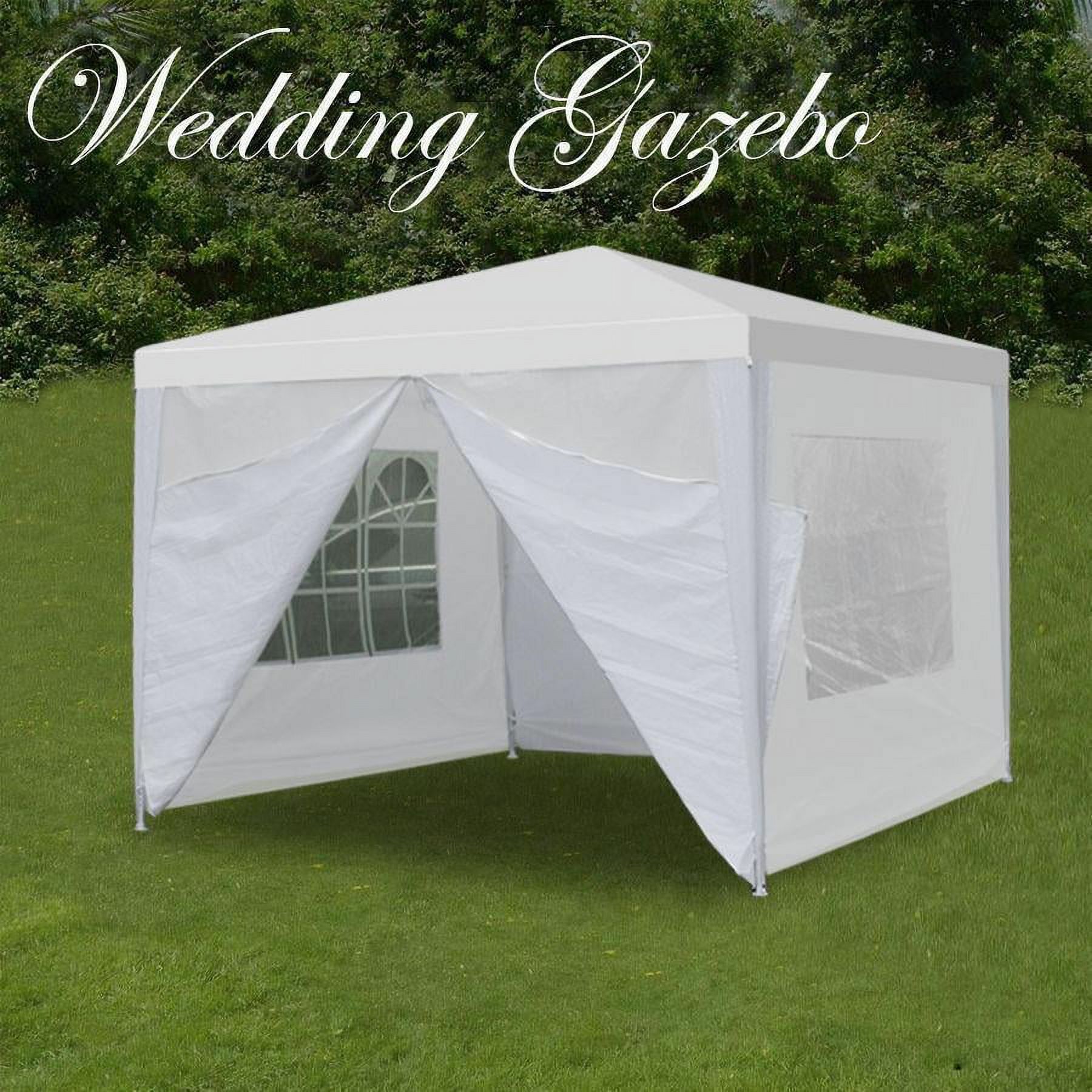 10'x10' Outdoor Canopy Tent Party Wedding Tent Pavilion Gazebo Event 4 Walls US