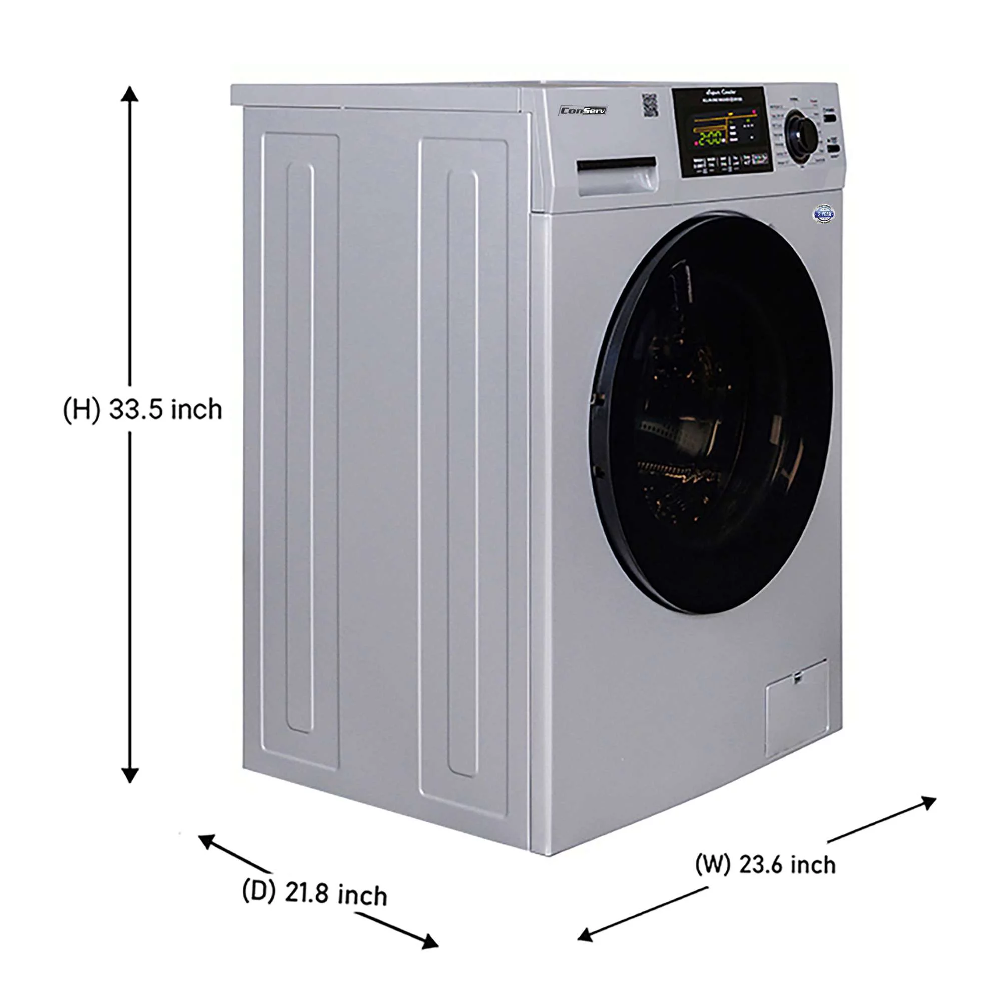 Conserv 15 lbs Compact Combo Sani Washer Vented/Ventless Dryer with Pet Cycle in White