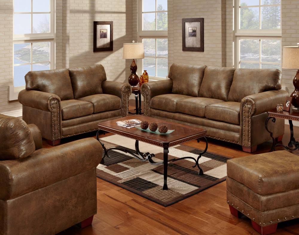 American Furniture Classics Model 8500-20 Buckskin Ottoman, Brown