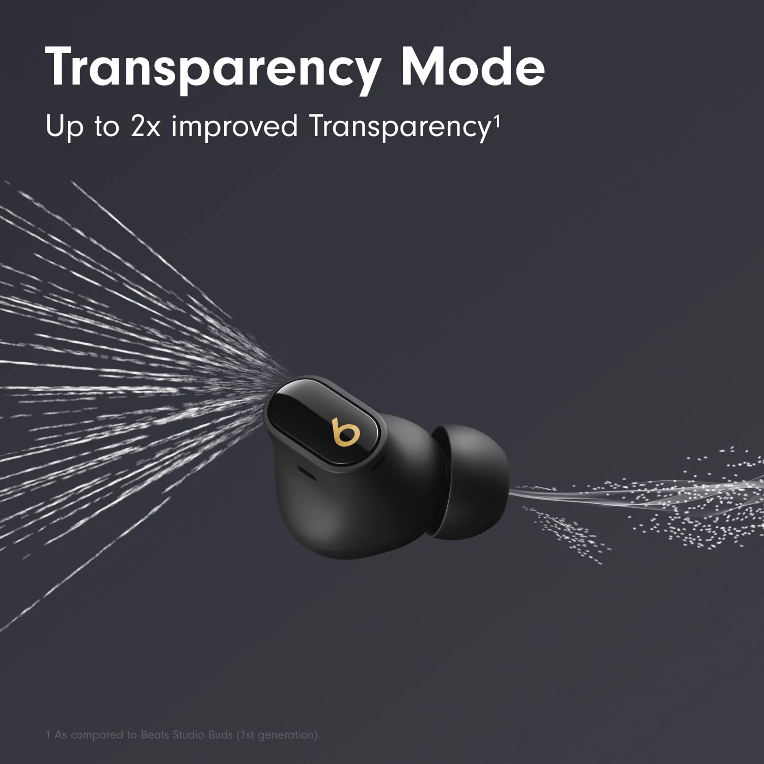 Beats Studio Buds +  True Wireless Noise Cancelling Earbuds - Black/Gold