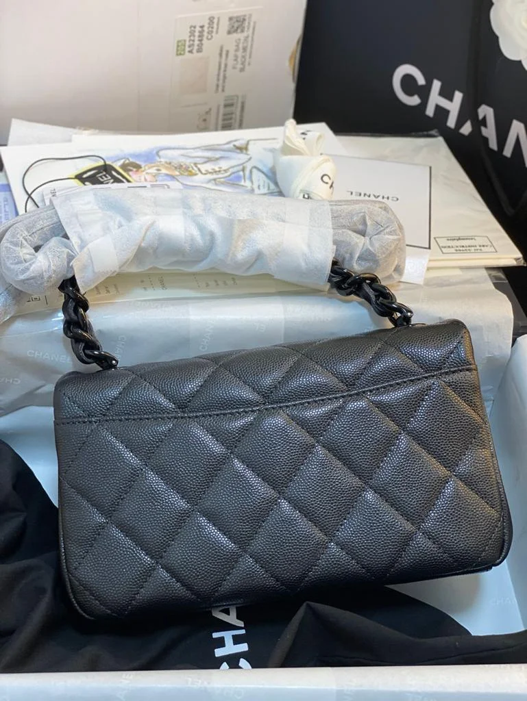 Chanel Small Flap Bag Black For Women 7.8in/20cm