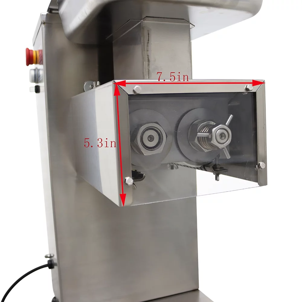 INTSUPERMAI Electric Meat Cutting Machine QE Meat Slicer Dicing Machine with 10mm Blade