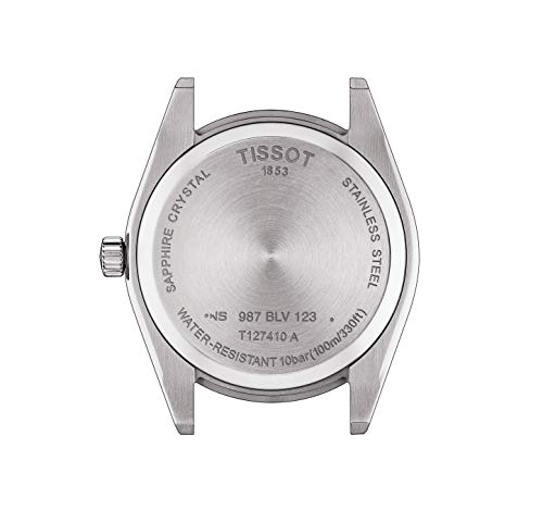 Tissot Mens Gentleman Stainless Steel Dress Watch Grey