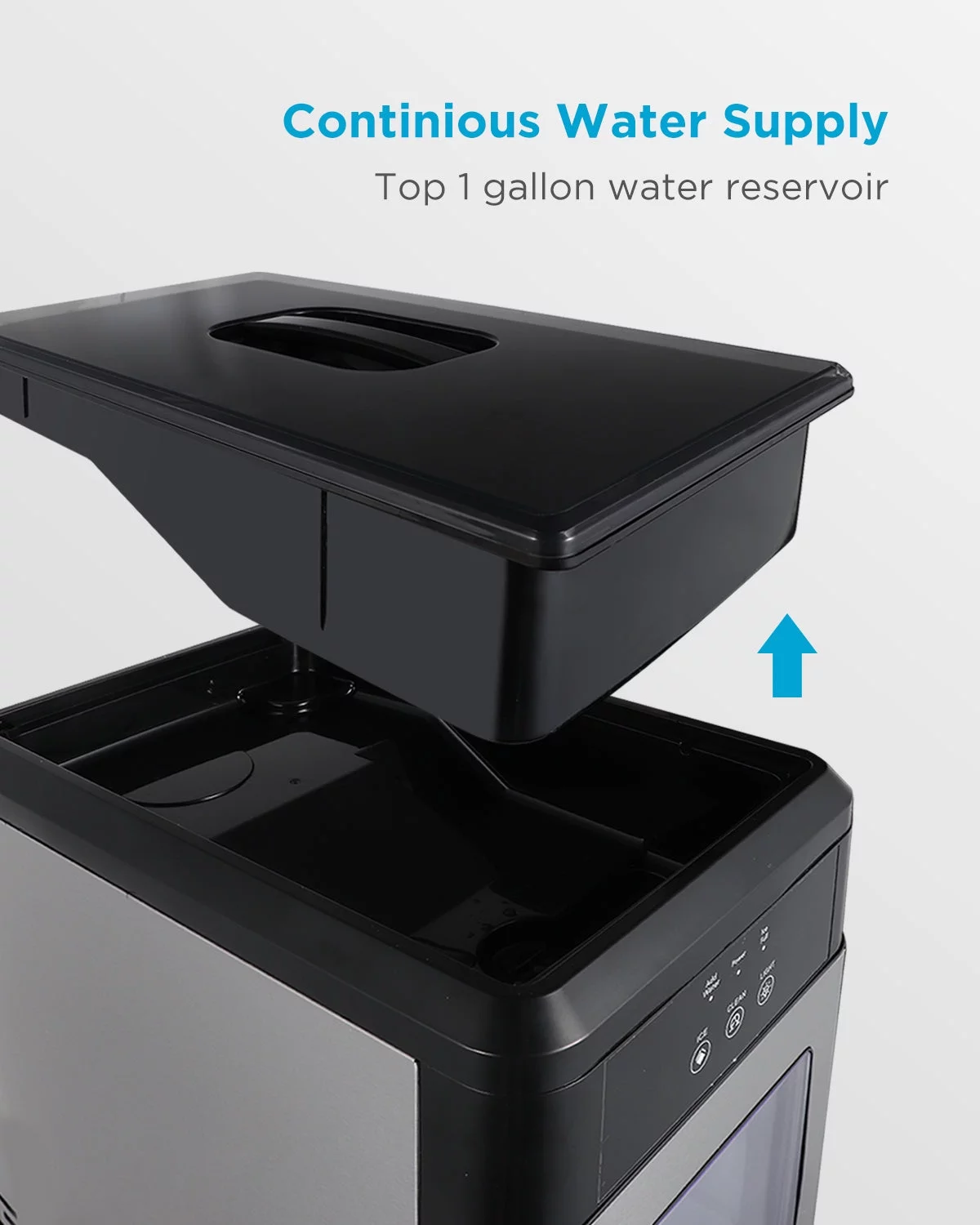 Northair Countertop 44lb Nugget Ice Freestanding Ice Maker with Top Loading Water Reservoir