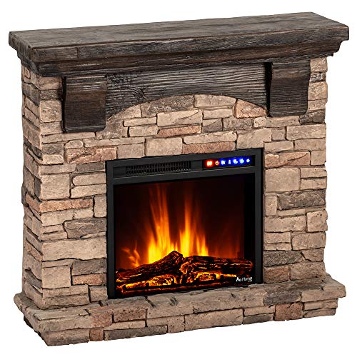 e-Flame Fireplace Mantel and Electric LED Fireplace (EF-TMR)