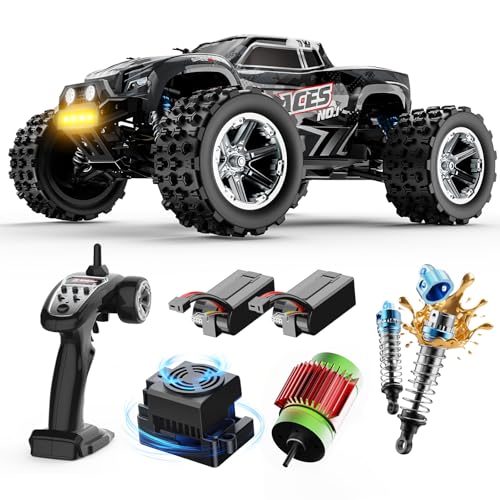DEERC 8618 1/16 Fast Brushless RC Cars for Adults, Max 56mph, 2 3S Lipo Batteries Electric Off-Road Waterproof RC Truck