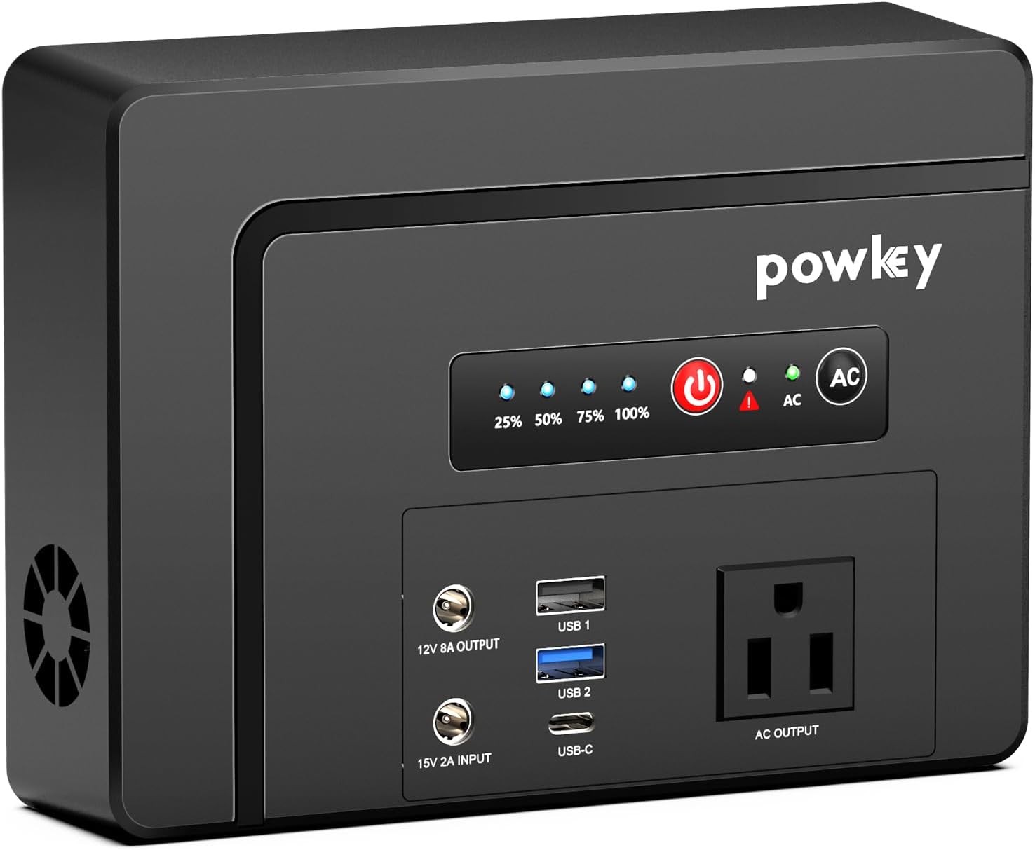Powkey Portable Power Station 200W and 100W Portable Solar Generator, 146Wh / 97.68Wh Portable Battery Pack with DC USB AC Outlets