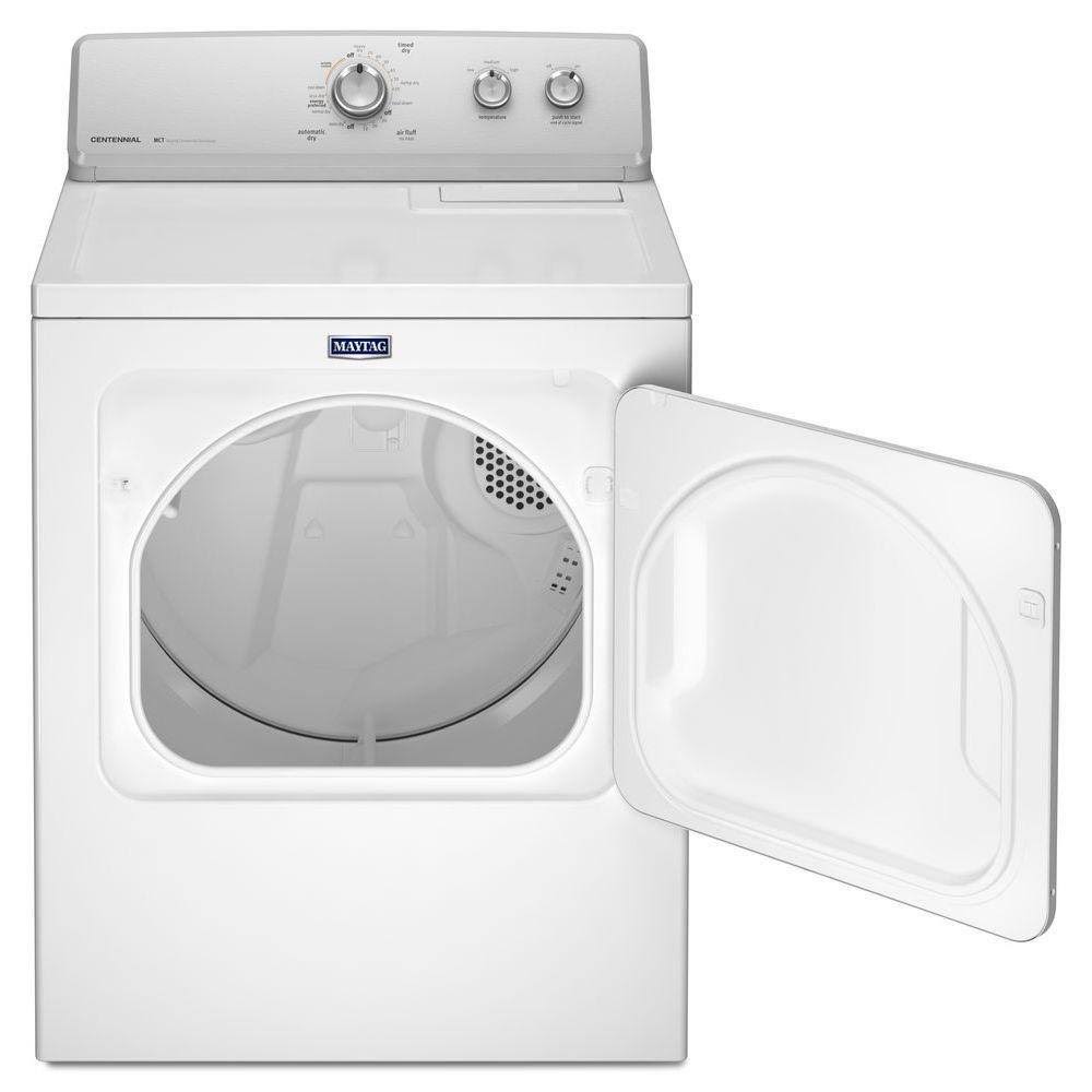 Maytag 7.0 Cu. Ft. Large Capacity Dryer with Wrinkle Control MEDC215EW - White