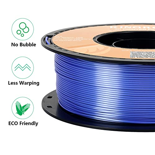 Kingroon Silk PLA Bundle 3D Printer Filament, Dimensional Accuracy +/- 0.03 mm, 10 kg Spool(22lbs)