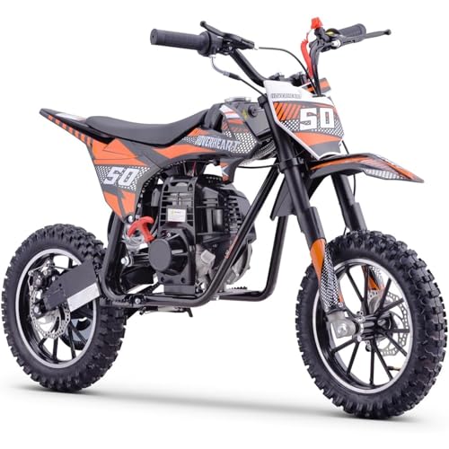Superrio 49CC 2-Stroke Gas Power Mini Dirt Bike Dirt Off Road Motorcycle (Red)