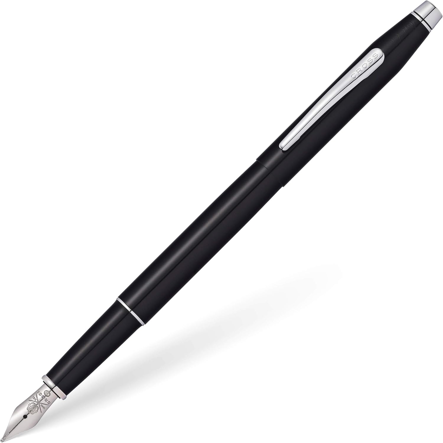Cross Classic Century Black Lacquer Selectip Rollerball Pen with Chrome Appointments Pack of 2