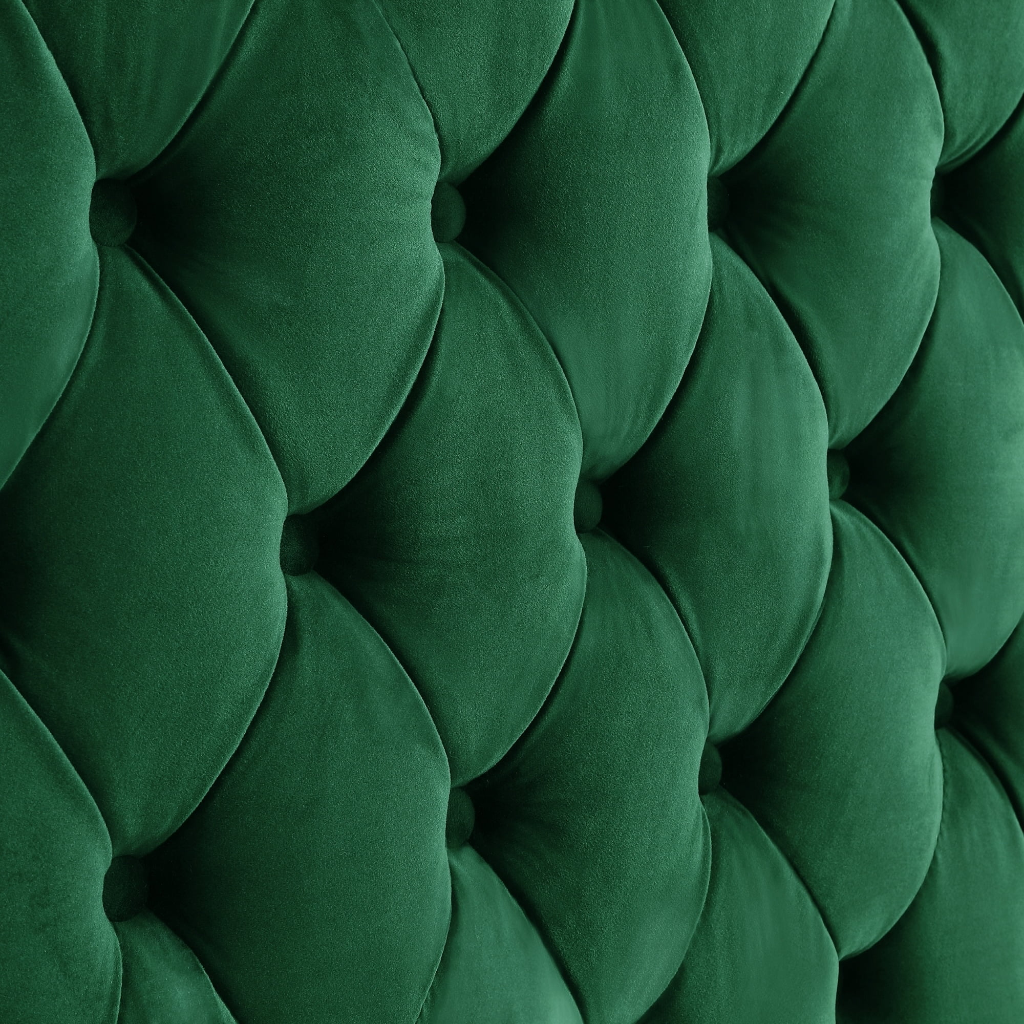 Inspired Home Dante Velvet Chaise Sectional Sofa Hunter Green Left Facing