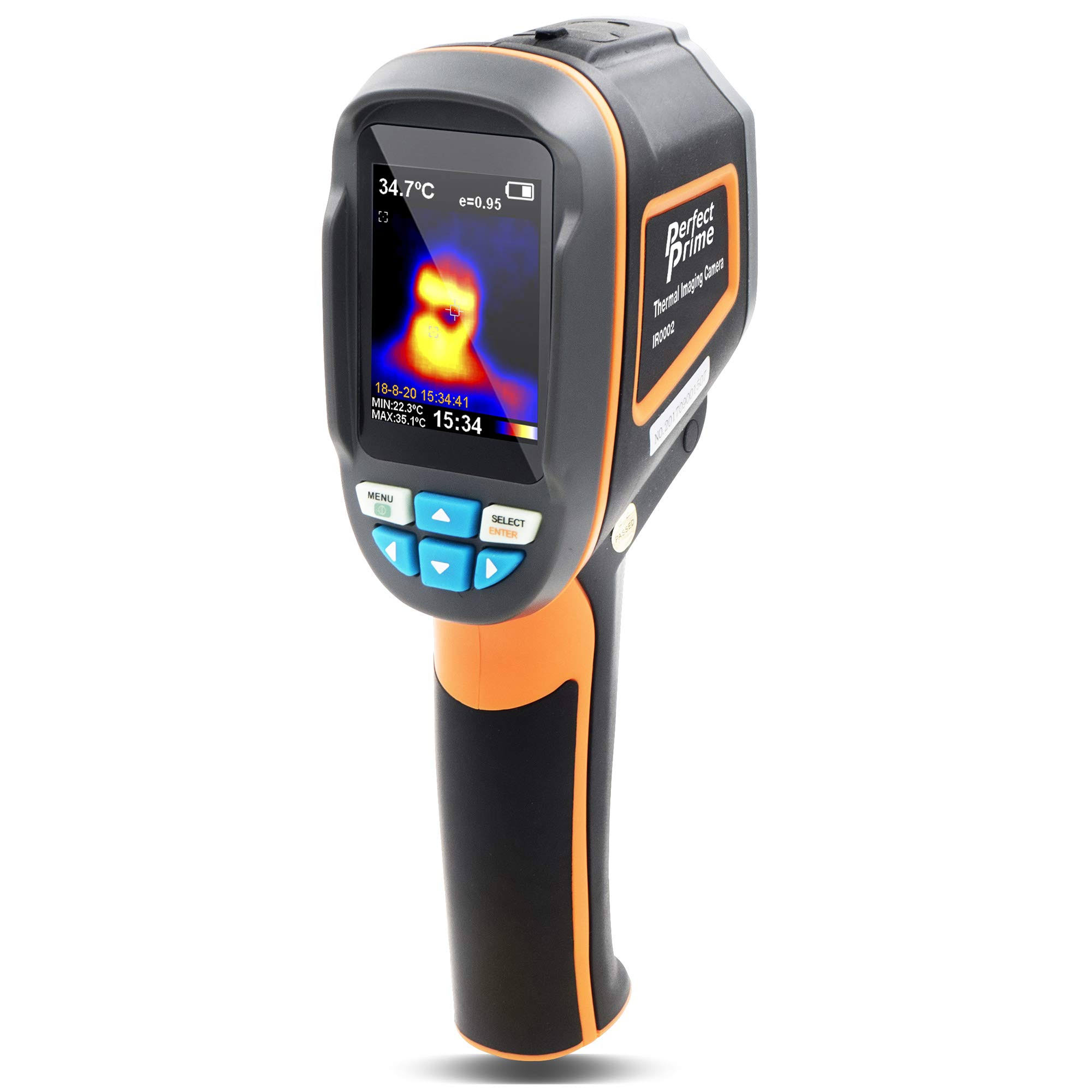 PerfectPrime Ir0002, Infrared (IR) Thermal Imager u0026 Visible Light Camera with IR Resolution 3600 Pixels u0026 Temperature Ra