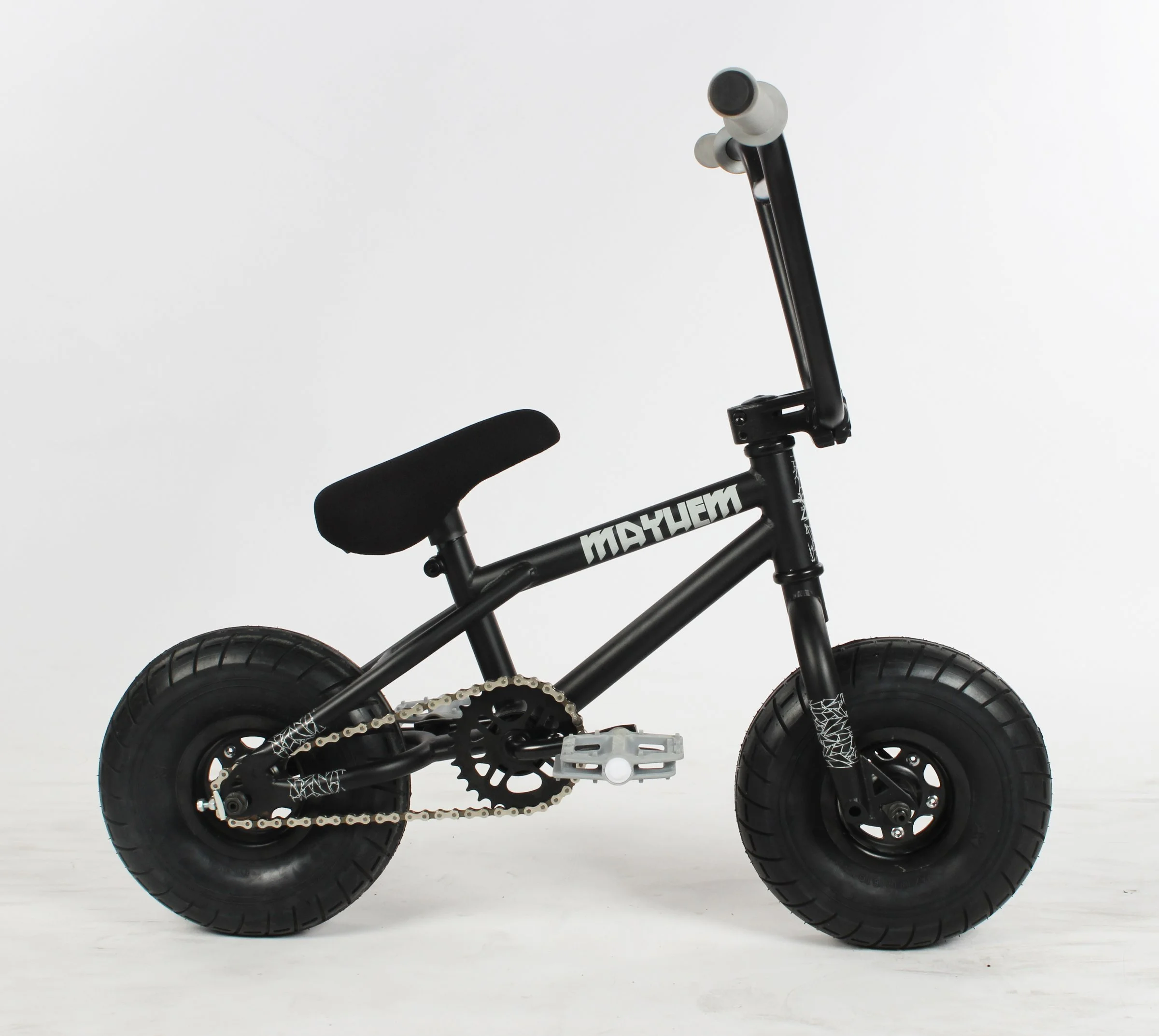 Mayhem Fat Tire Mini BMX RIOT Toxic Green 1 Piece Crank 10 Mini BMX Newest Model Trick Bike