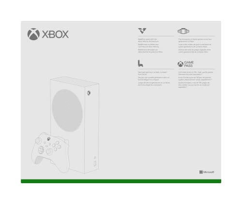 Xbox 2021 Microsoft Series S 512GB Game All-Digital Console, One Xbox Wireless Controller, 1440p Gaming Resolution, 4K Streaming, 3D Sound, WiFi