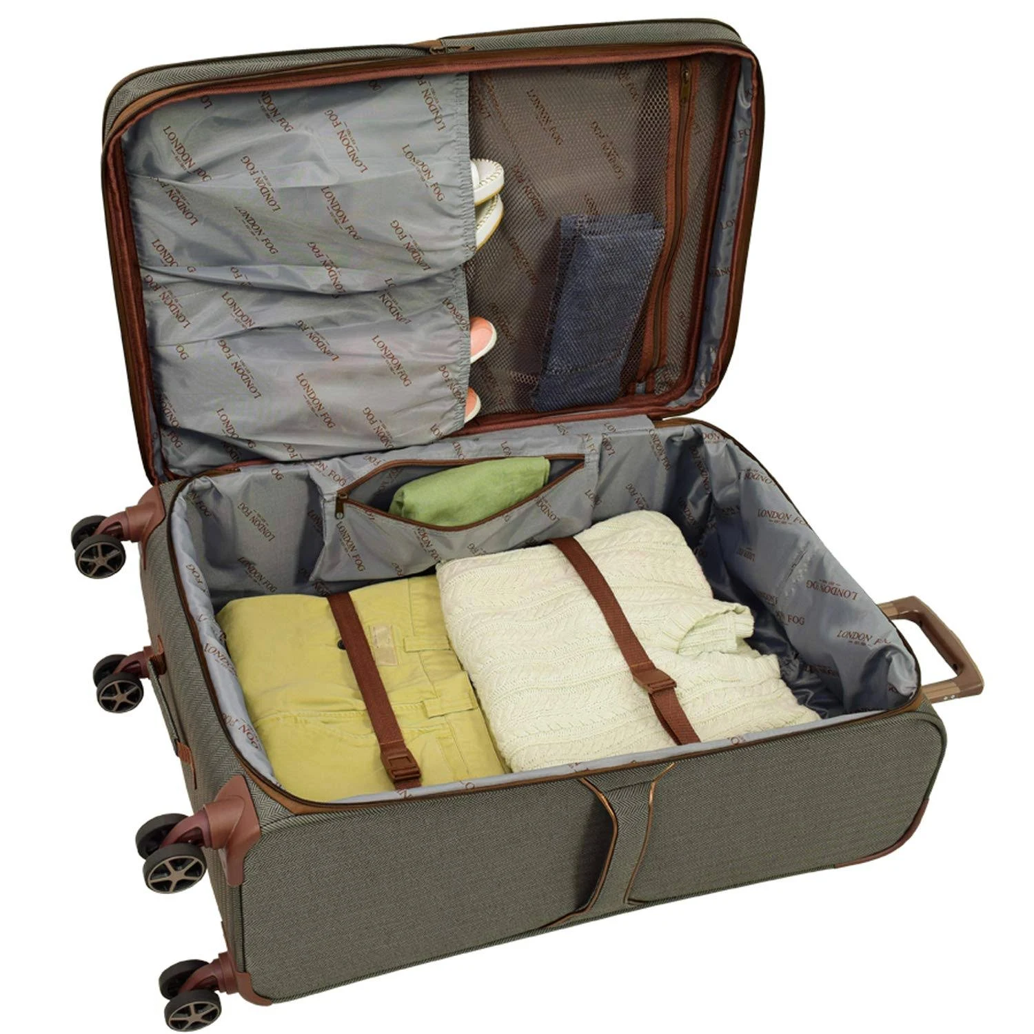 London Fog Newcastle 20-inch Spinner Carry-On Slate Bronze