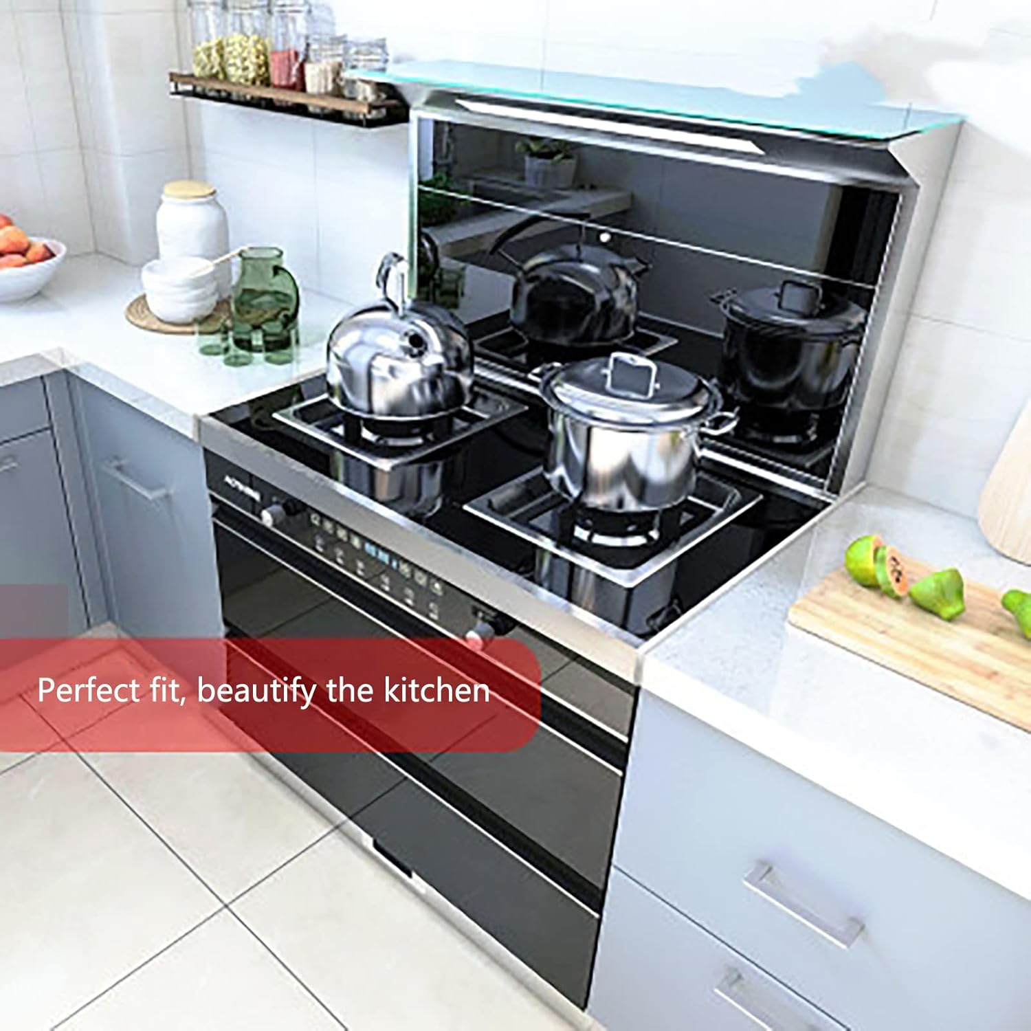 Stove Gap Covers Stainless Steel-Will Not Melt and Burn Like Silicone Covers Can,Heat Resistant and Easy to Clean