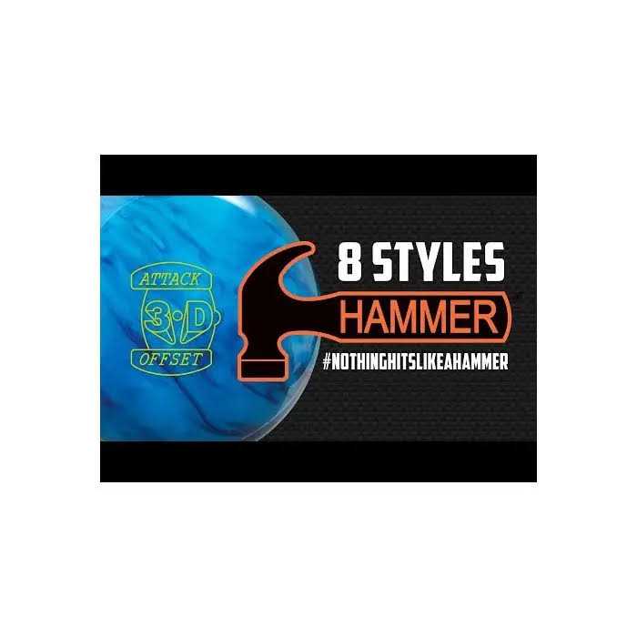 Hammer 3D Offset Attack Bowling Ball - Sports Supplies Online Store